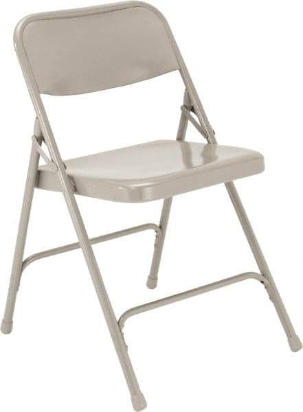 NPS - 18-1/4" Wide x 20-1/4" Deep x 29-1/2" High, Steel Standard Folding Chair - Gray - Strong Tooling