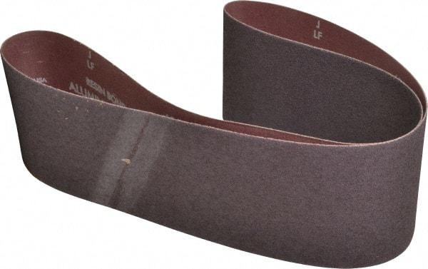 Norton - 4" Wide x 48" OAL, 40 Grit, Aluminum Oxide Abrasive Belt - Aluminum Oxide, Coarse, Coated, Series R228 - Strong Tooling