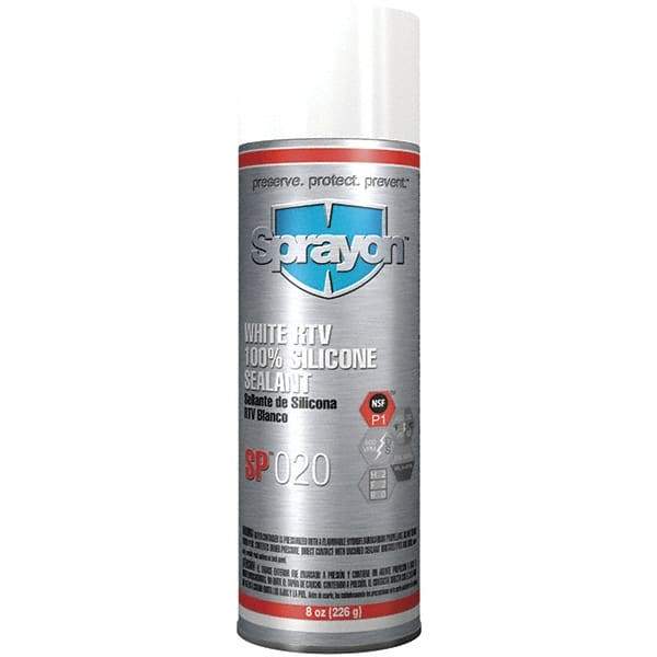 Sprayon - 8 oz Automotive Gasket Sealant - 122°F Max, White, Comes in Aerosol Can - Strong Tooling