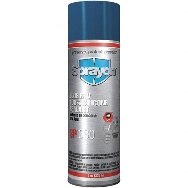 Sprayon - 8 oz Automotive Gasket Sealant - 122°F Max, Blue, Comes in Aerosol Can - Strong Tooling