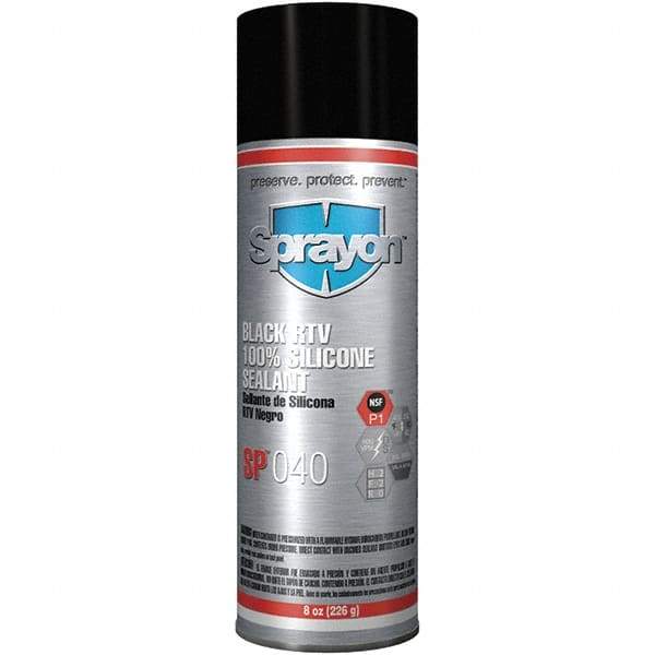 Sprayon - 8 oz Automotive Gasket Sealant - 122°F Max, Black, Comes in Aerosol Can - Strong Tooling