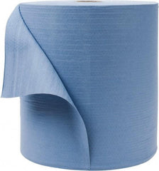 WypAll - X80 Dry Shop Towel/Industrial Wipes - Jumbo Roll, 13-3/8" x 12-1/2" Sheet Size, Blue - Strong Tooling