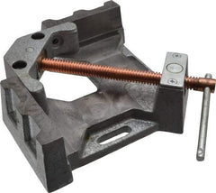 Strong Hand Tools - Fixed Angle, 2 Axes, 4.8" Long, 1.38" Jaw Height, 3-3/4" Max Capacity, Cast Iron Angle & Corner Clamp - 90° Clamping Angle - Strong Tooling