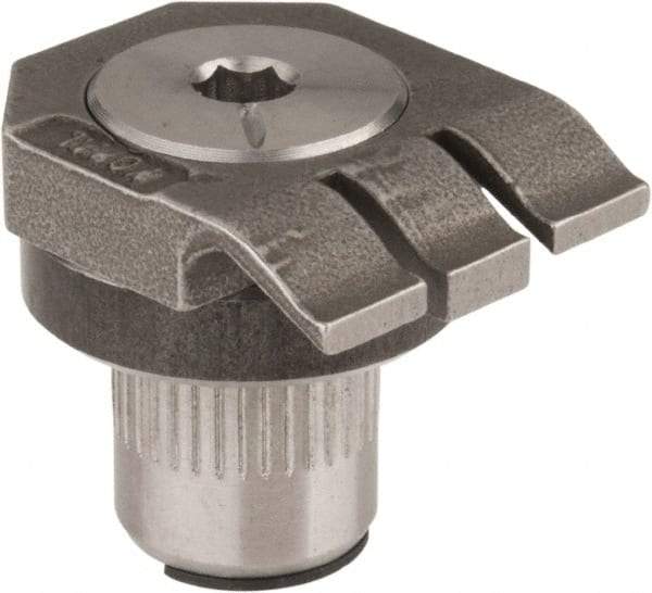 Mitee-Bite - 7-1/2mm Clamping Height, 880 Lb Clamping Pressure, Raised Height Low Profile Positioning Stop - 7-1/2mm Jaw Height, Spring Steel, Series Mitee-Bite Kopal Mini Clamps - Strong Tooling