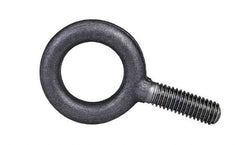 Gibraltar - 5,000 Lb Capacity, Steel, 3/4-10 Thread, Lifting Eye Bolt - Partially Threaded, 12" Shank, 2-1/2" Thread Length, No Shoulder - Strong Tooling