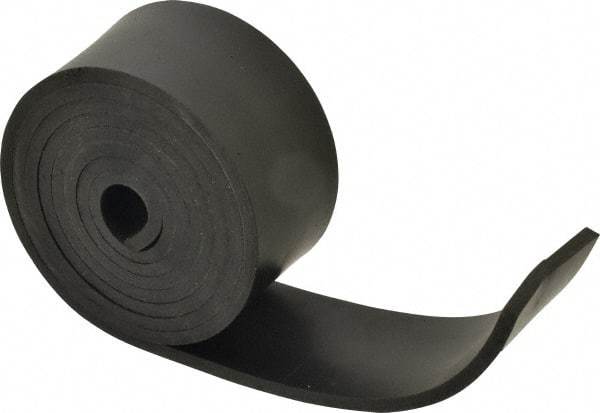 Made in USA - 3/16" Thick x 2" Wide x 60" Long, Neoprene Rubber Strip - Stock Length, 50 Shore A Durometer, 1,000 to 1,200 psi Tensile Strength, -40 to 212°F, Black - Strong Tooling