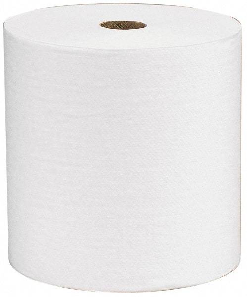 Scott - Hard Roll of 1 Ply White Paper Towels - 8" Wide, 400' Roll Length - Strong Tooling