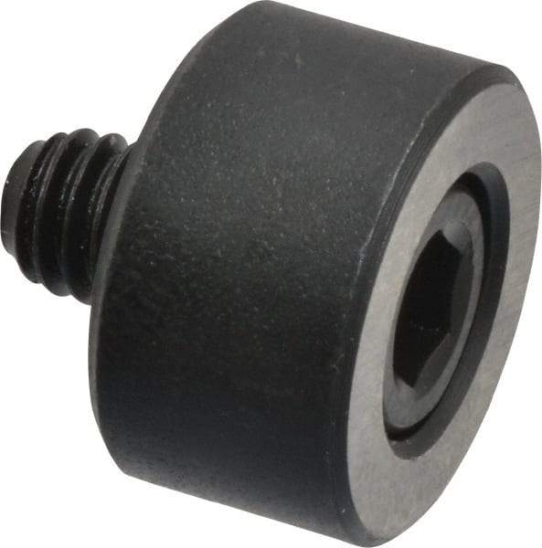 Jergens - 5/16-18 Thread, 7/8" OD, 1/2" High, Jig Foot - Black Oxide Finish, Low Carbon Steel, Case Hardened, 75-77 R30N Heat Treatment - Strong Tooling