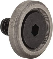 Jergens - 8-32 Thread, 1/2" OD, 1/8" High, Flat Foot - Low Carbon Steel, Case Hardened, 75-77 R30N Heat Treatment - Strong Tooling