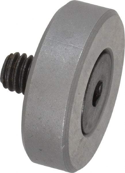 Jergens - 5/16-18 Thread, 1-1/4" OD, 3/8" High, Flat Foot - Low Carbon Steel, Case Hardened, 75-77 R30N Heat Treatment - Strong Tooling