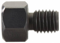 Gibraltar - 15/16" OAL, 3/8" Head Height, Low Carbon Steel, Threaded Rest Button - Black Oxide Coating, 1/2-20 Thread, 3/4" Hex - Strong Tooling