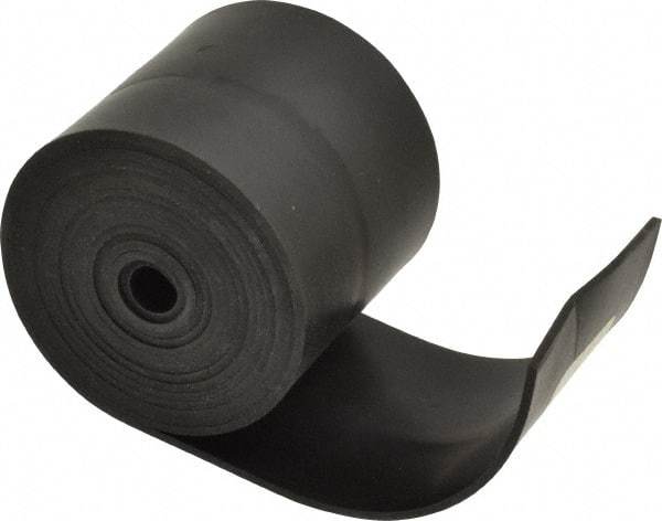 Made in USA - 1/16" Thick x 2" Wide x 60" Long, Buna-N Rubber Strip - Stock Length, 40 Shore A Durometer, 800 to 1,000 psi Tensile Strength, -20 to 170°F, Black - Strong Tooling