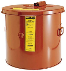 Justrite - Bench Top Solvent-Based Parts Washer - 5 Gal Max Operating Capacity, Steel Tank, 330.2mm High x 13-3/4" Wide - Strong Tooling