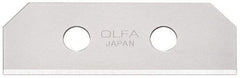 Olfa - 10 Piece Steel Safety Blade - 2-1/8" OAL - Strong Tooling