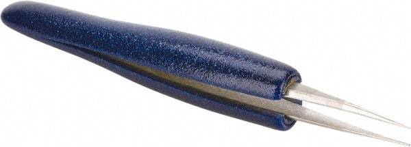 Aven - 4-1/4" OAL 3C-SA Ergonomic Cushion Grip Tweezers - Straight, Pointed, Sharp Tips - Strong Tooling