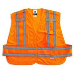 8244PSV 3XL+ ORG PUBLIC SAFETY VEST - Strong Tooling