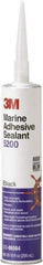 3M - 12.8 oz Cartridge Black Polyurethane Marine Adhesive Sealant - 190°F Max Operating Temp, 48 hr Tack Free Dry Time - Strong Tooling