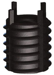 Jergens - 1-1/8 - 7 Internal, 1-1/2 - 12 External, UNC, 1-5/8" Insert Length, Heavy Duty Keylocking Thread Inserts - Carbon Steel, Zinc Phosphate Finish, Grade C1215, 2B Internal Class of Fit, 2A External Class of Fit, Use Tool 215-064713 - Strong Tooling