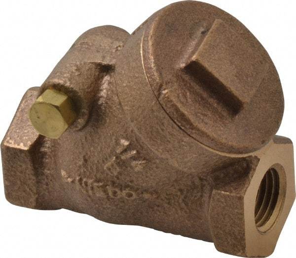 NIBCO - 1/4" Bronze Check Valve - Y-Pattern, FNPT x FNPT, 200 WOG - Strong Tooling