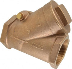 NIBCO - 2" Bronze Check Valve - Y-Pattern, FNPT x FNPT, 200 WOG - Strong Tooling