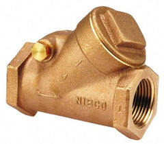 NIBCO - 3" Bronze Check Valve - Y-Pattern, FNPT x FNPT, 300 WOG - Strong Tooling