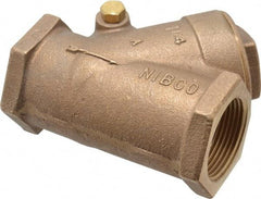 NIBCO - 1-1/4" Bronze Check Valve - Y-Pattern, FNPT x FNPT, 300 WOG - Strong Tooling