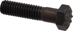 Fairlane - Serrated Tooth, 3/8-16, 1-1/2" Shank Length, 1-1/8" Thread Length, Black Oxide Finish, Hex Head, Adjustable Positioning Gripper - 1/2" Pad Diam, 9/16" Hex, 9/32" Head Height, Fine Tooth Grade - Strong Tooling