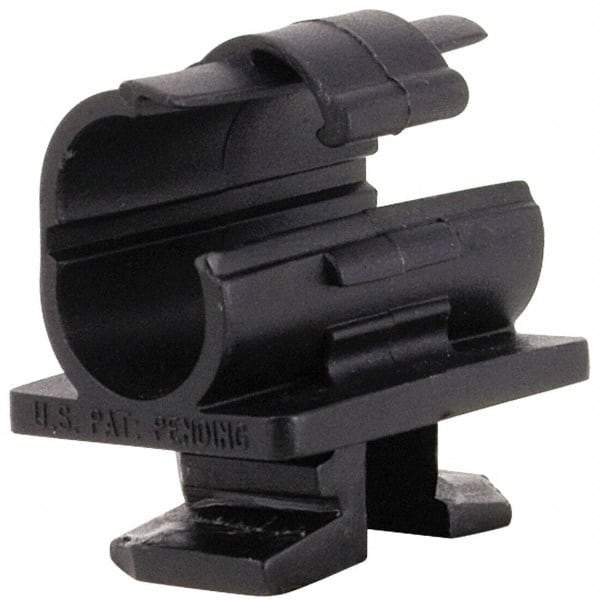 ZSI - 7/8" Tube Diam, Cushion Clamp - Black, 175 Lb Capacity, Polyamide - Strong Tooling