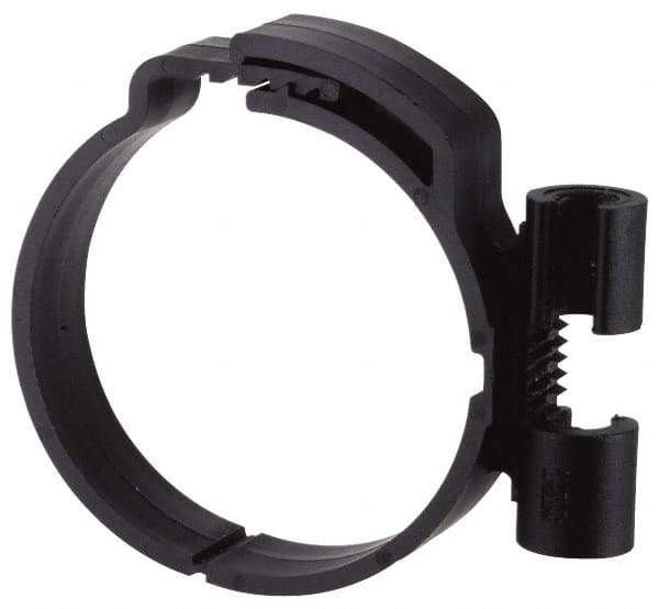 ZSI - 1/2" Pipe, 3/8" Rod, 7/8" Tube Diam, Cushion Clamp - Black, 150 Lb Capacity, Polyamide - Strong Tooling