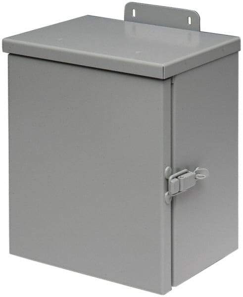 Cooper B-Line - Steel Junction Box Enclosure Hinge Flat Cover - NEMA 3R, 16" Wide x 16" High x 6" Deep, Rainproof - Strong Tooling