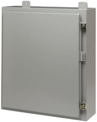 Cooper B-Line - Steel Standard Enclosure Hinge Flat Cover - NEMA 12, 13, 36" Wide x 36" High x 12" Deep - Strong Tooling