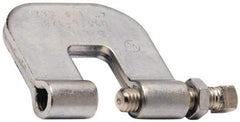 Cooper B-Line - 3/4" Max Flange Thickness, 3/8" Rod Steel C-Clamp with Locknut - 300 Lb Capacity, ASTM A1011 Carbon Steel - Strong Tooling