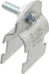 Cooper B-Line - 3/4" Pipe, 16 Gauge, Grade ASTM A1011," Pipe or Conduit Clamp - Zinc Plated, 400 Lb Capacity, All Conduit - Strong Tooling