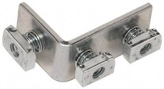 Cooper B-Line - Zinc Plated Carbon Steel 90° Preassembled Strut Fitting - 1/2" Bolt, 3 Holes, Used with Cooper B Line Channel & Strut (All Sizes Except B62 & B72) - Strong Tooling