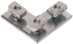 Cooper B-Line - Zinc Plated Carbon Steel Preassembled Flat Corner Strut Fitting - 1/2" Bolt, 3 Holes, Used with Cooper B Line Channel & Strut (All Sizes Except B62 & B72) - Strong Tooling