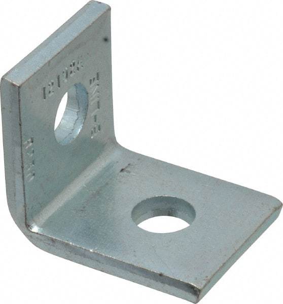 Cooper B-Line - Zinc Plated Carbon Steel 90° Corner Strut Fitting - 1/2" Bolt, 2 Holes, Used with Cooper B Line Channel & Strut (All Sizes Except B62 & B72) - Strong Tooling