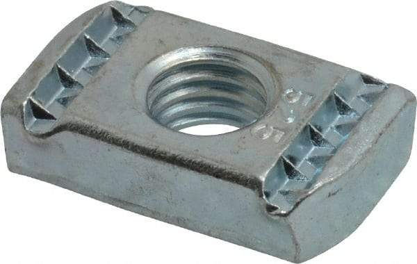 Cooper B-Line - 1/2" Rod, Zinc Plated Carbon Steel Spring Channel Strut Nut with O Spring - 2000 Lb Capacity, 1/2" Bolt, 1 Hole, Used with Cooper B Line B42, B52, B54 & B56 Channel & Strut - Strong Tooling