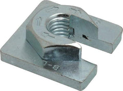 Cooper B-Line - 1/2" Rod, Zinc Plated Carbon Steel Slip On Square Washer, Lock Strut Nut - 1350 Lb Capacity, 1/2-13" Bolt, 1 Hole, Used with Cooper B Line Channel & Strut (All Sizes Except B62 & B72) - Strong Tooling