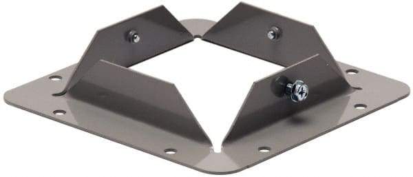 Cooper B-Line - 6 Inch Wide x 6 Inch High, Rectangular Raceway Flange - Gray, For Use with Lay In Wireways, Type 1 Screw Cover Wireway - Strong Tooling