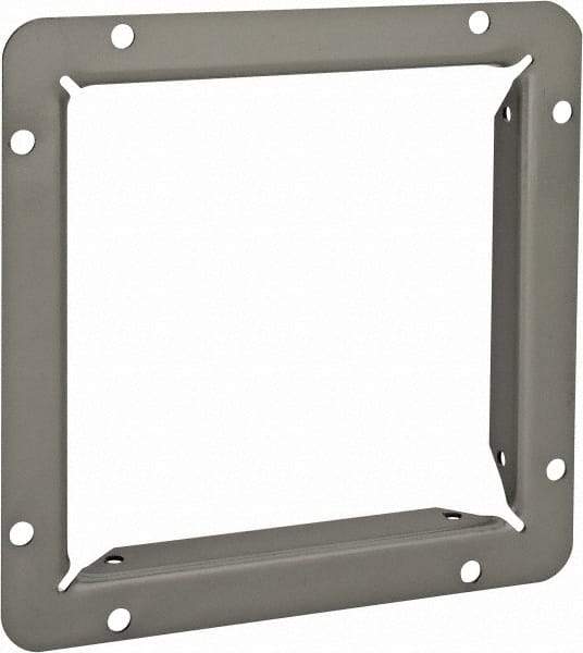 Cooper B-Line - 6 Inch Wide x 6 Inch High, Rectangular Raceway Flange - Gray, For Use with Lay In Wireways, Type 1 Screw Cover Wireway - Strong Tooling