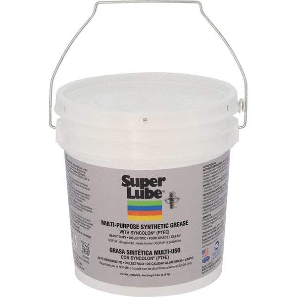 Synco Chemical - 5 Lb Pail Synthetic General Purpose Grease - Translucent White, Food Grade, 450°F Max Temp, NLGIG 000, - Strong Tooling