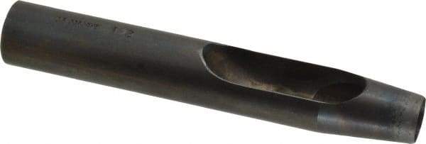 Made in USA - 1/2" Hollow Punch - 5" OAL, Steel - Strong Tooling