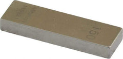 Mitutoyo - 0.15" Rectangular Steel Gage Block - Accuracy Grade 0, Includes Certificate of Inspection - Strong Tooling