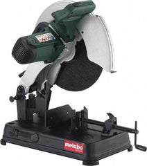 Metabo - 14" Blade Diam, 1" Arbor Hole, Miter Chop Chop & Cutoff Saw - 4,100 RPM, 110 Volts - Strong Tooling