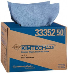 Kimtech - Dry Clean Room/Lab/Critical Task Wipes - Pop-Up, 12-1/2" x 12" Sheet Size, Blue - Strong Tooling