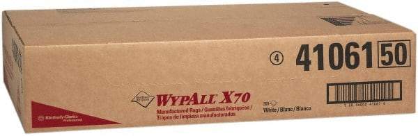 WypAll - X70 Dry Shop Towel/Industrial Wipes - 29-3/4" x 16" Sheet Size, White - Strong Tooling