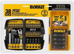 DeWALT - 38 Piece, Impact Ready Accessory Set - 1/4" Hex Shank, 3/8" Sockets Drive - Strong Tooling