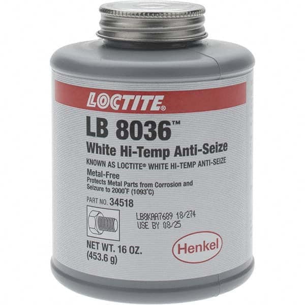 Loctite - 16 oz Brush Top High Temperature Anti-Seize Lubricant - Graphite, 2,000°F - Strong Tooling