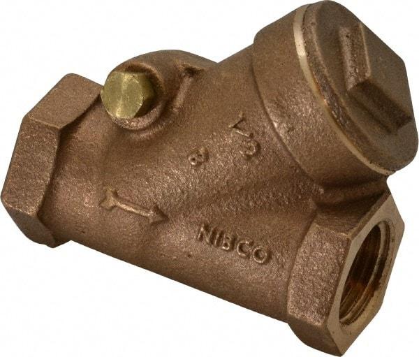 NIBCO - 1/2" Bronze Check Valve - Y-Pattern, FNPT x FNPT, 400 WOG - Strong Tooling