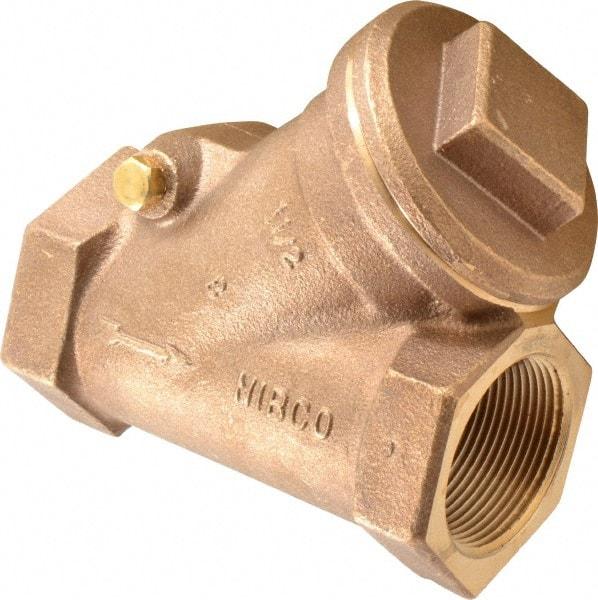 NIBCO - 1-1/2" Bronze Check Valve - Y-Pattern, FNPT x FNPT, 600 WOG - Strong Tooling